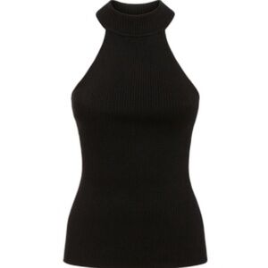 Black Fitted Sleeveless Tank Top